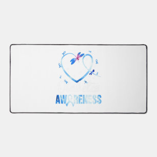 Dragonfly Diabetes Awareness Desk Mat