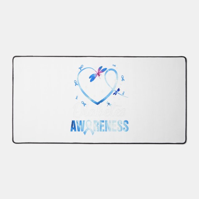 Dragonfly Diabetes Awareness Desk Mat (Front)