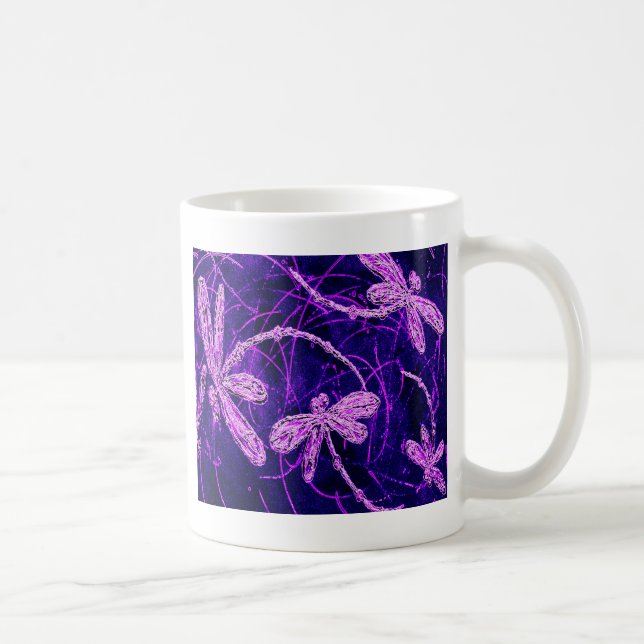 Dragonfly Disco Coffee Mug (Right)