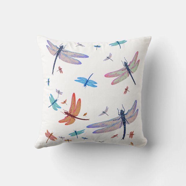 Dragonfly Dragonflies Dragon Fly Cushion (Back)