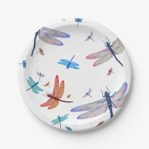 Dragonfly Dragonflies Dragon Fly Paper Plate