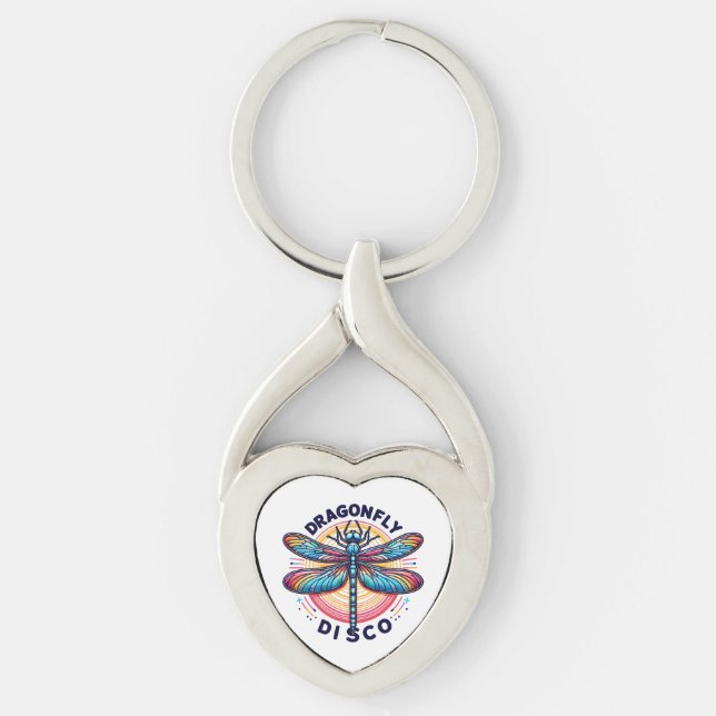 Dragonfly Dragonfly Disco Key Ring (Front)