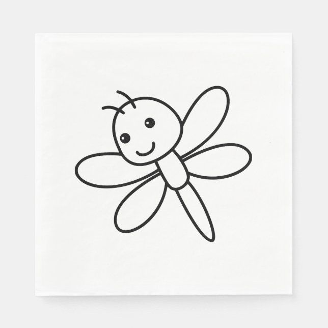 Dragonfly dragonfly napkin (Front)
