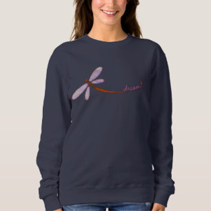 Dragonfly Dream Abstract Art to Wear Sweatshirt