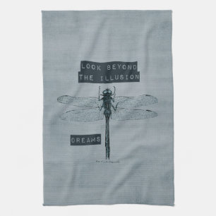 Dragonfly Dream Illusion Tea Towel
