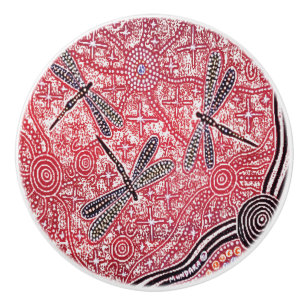 Dragonfly Dreaming Ceramic Knob