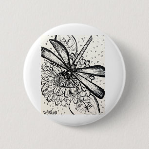 Dragonfly Dreams 6 Cm Round Badge