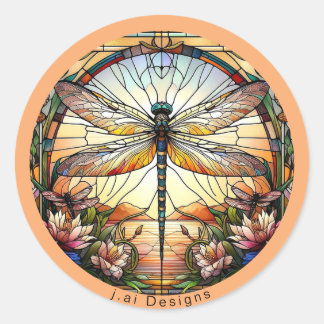 Dragonfly Dreams Classic Round Sticker