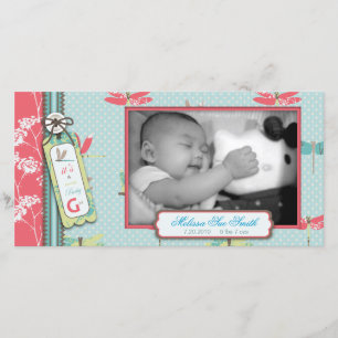 Dragonfly Dreams Girl Photo Card