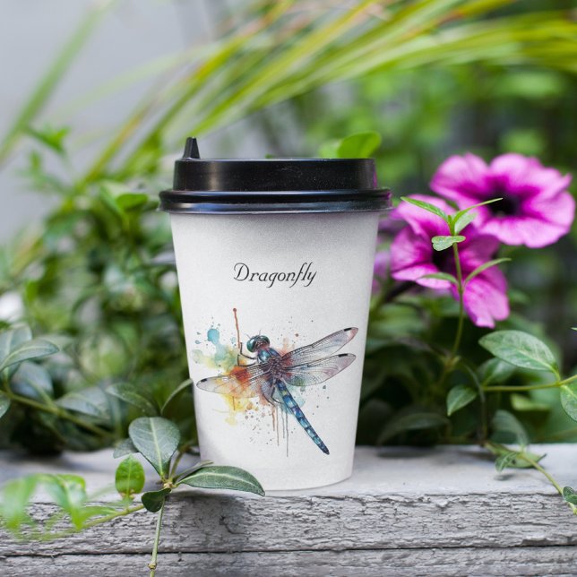 Dragonfly Dreamscape, custom Paper Cups (Creator Uploaded)
