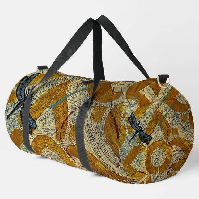 Dragonfly Duffle Bag (Left Corner)