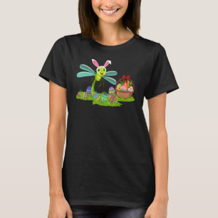 Dragonfly Easter Egg Hunting Bunny Dragonfly Easte T-Shirt