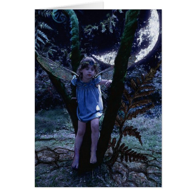 Dragonfly Fairy in Moonlight Cards (Front)