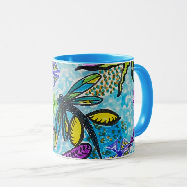 Dragonfly Fantasy  Mug (Front Right)