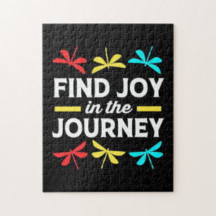 Dragonfly Find Joy In The Journey Jigsaw Puzzle