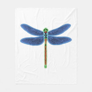 Dragonfly fleece blanket