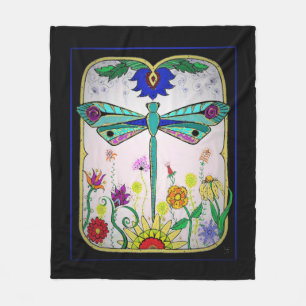 Dragonfly  fleece blanket