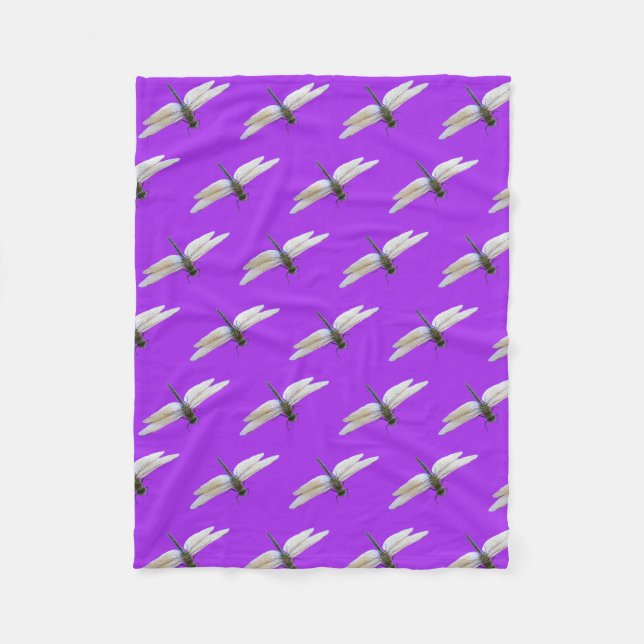 Dragonfly Fleece Blanket (Front)