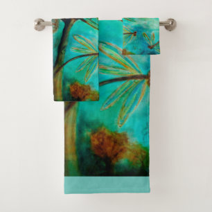 Dragonfly Flirtation Bath Towel Set