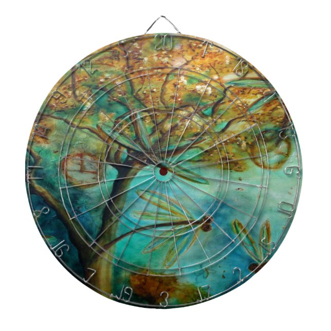 Dragonfly Flirtation Dartboard (Front)