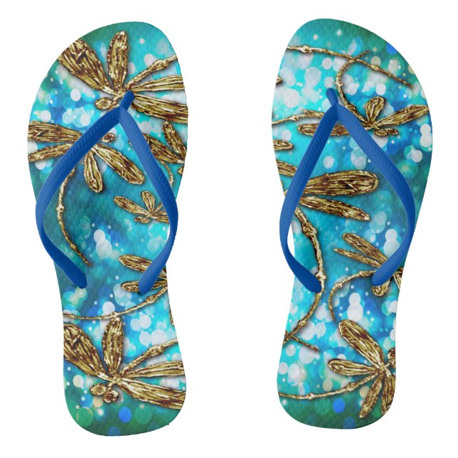 Dragonfly Flit Bubble Thongs (Footbed)