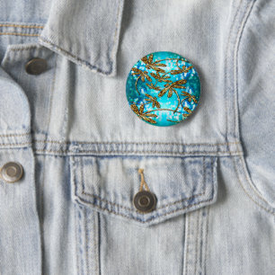 Dragonfly Flit Bubbles 6 Cm Round Badge