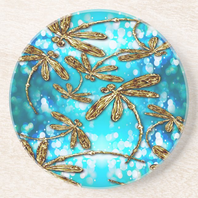 Dragonfly Flit Bubbles Coaster (Front)