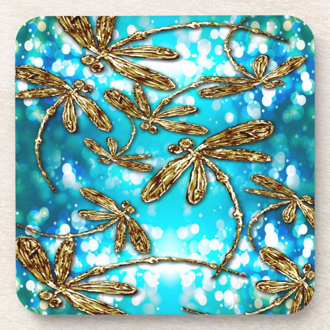 Dragonfly Flit Bubbles Coaster (Front)