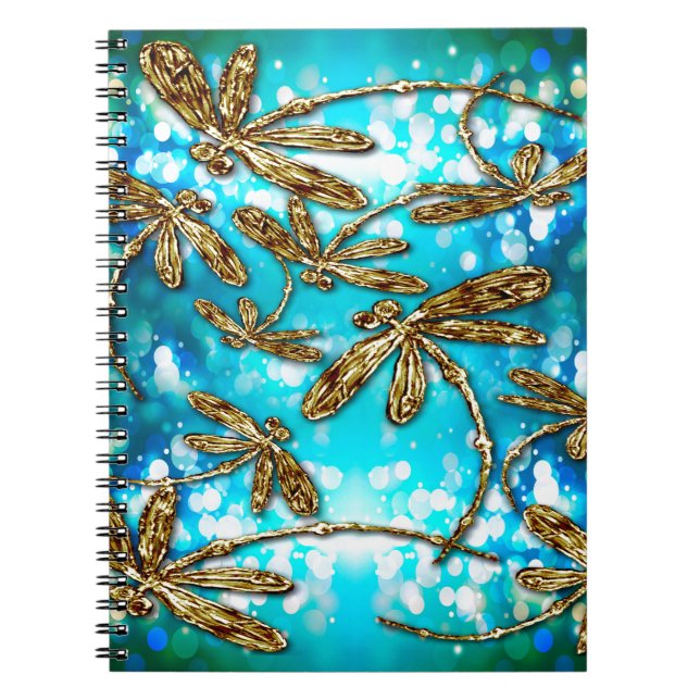 Dragonfly Flit Bubbles Notebook (Front)