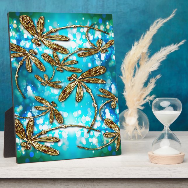 Dragonfly Flit Bubbles Plaque (Side)