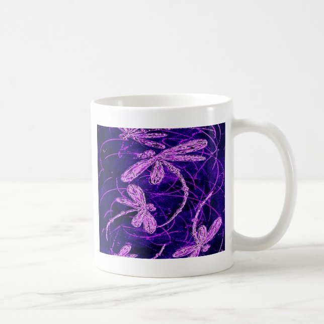 Dragonfly Flit Disco Coffee Mug (Right)