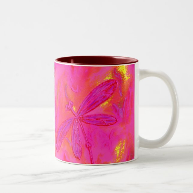 Dragonfly Flit Hazy Days Two-Tone Coffee Mug (Right)