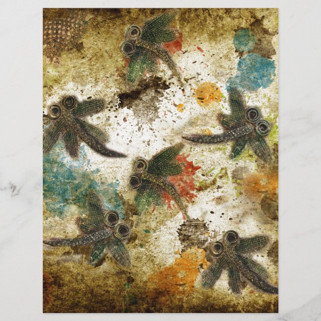 Dragonfly Flit Rustic Splash (Front)