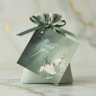 Dragonfly Floral Sweet 16 Thank You ID1310 Favour Tags