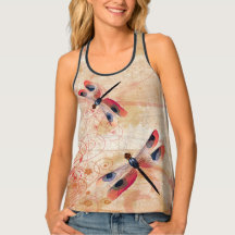 Dragonfly Flourish All-Over Print Tank Top