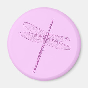 Dragonfly Flute Magnet