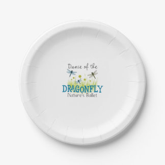 Dragonfly Flying Insect Lover Entomology Dragonfli Paper Plate