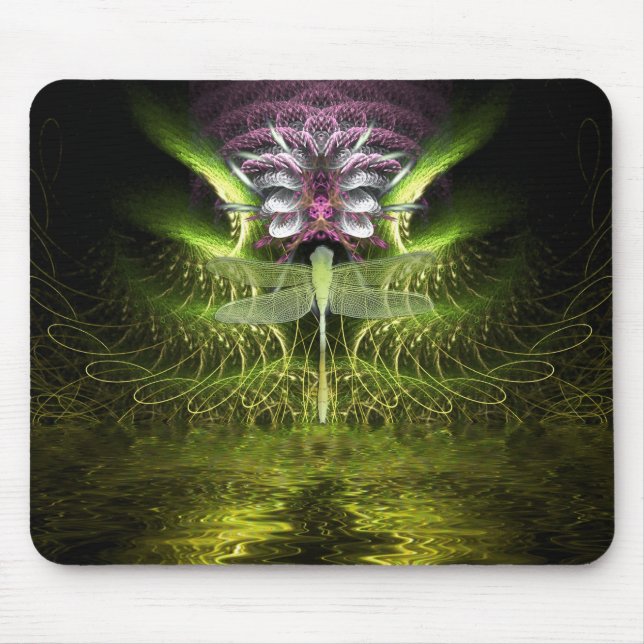 Dragonfly Fractal Magic Mousepad (Front)