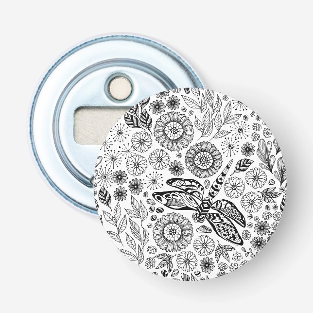 Dragonfly garden bottle opener (Front)