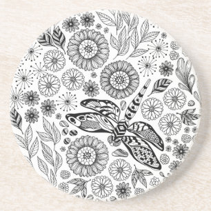 Dragonfly garden coaster