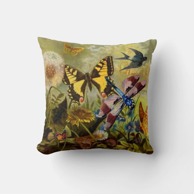 Dragonfly Garden Cushion (Front)