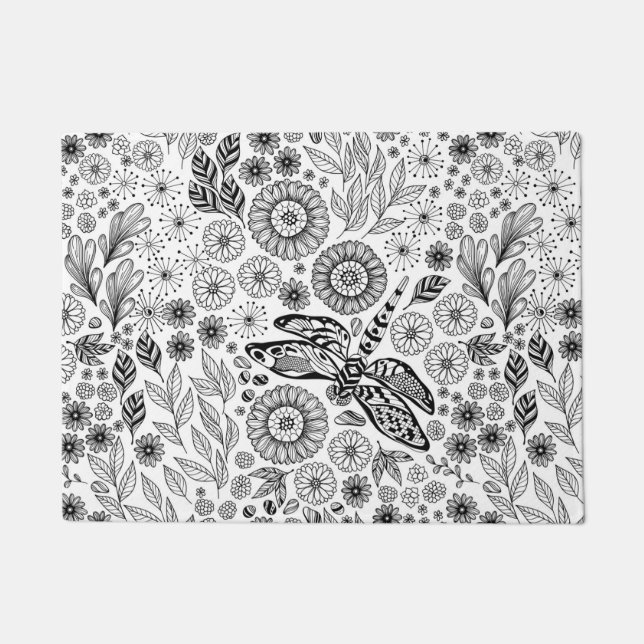 Dragonfly garden doormat (Front)