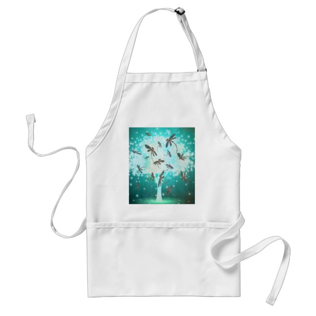 Dragonfly Glow Tree Standard Apron (Front)