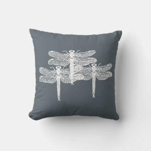 Dragonfly Greys Pillow