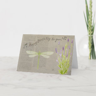 dragonfly happy birthday card