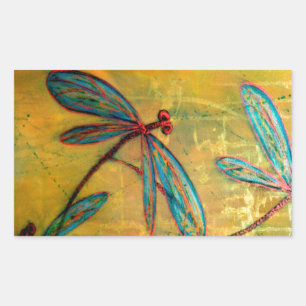 Dragonfly Haze Rectangular Sticker