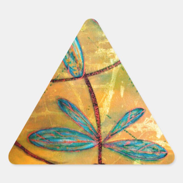 Dragonfly Haze Triangle Sticker (Front)