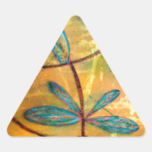 Dragonfly Haze Triangle Sticker