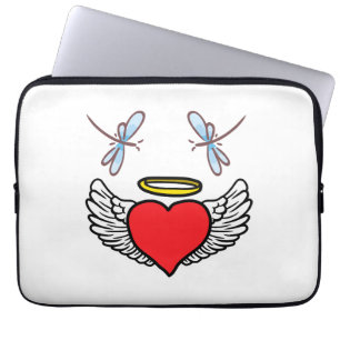 dragonfly heart for women laptop sleeve