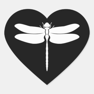 Dragonfly Heart Sticker
